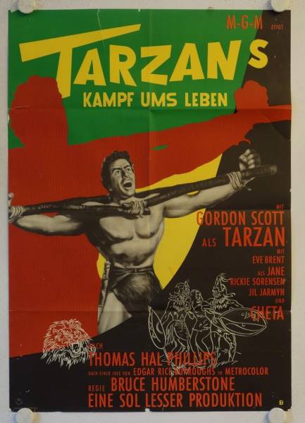 Tarzan's Fight for Life original release german movie poster