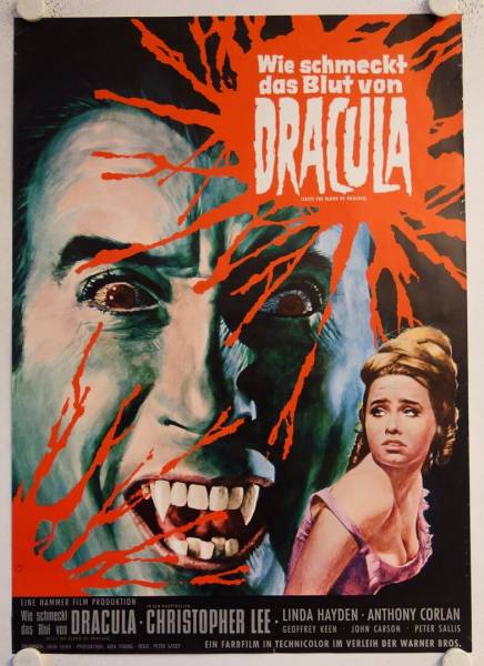 Wie schmeckt das Blut von Dracula originales deutsches Filmplakat