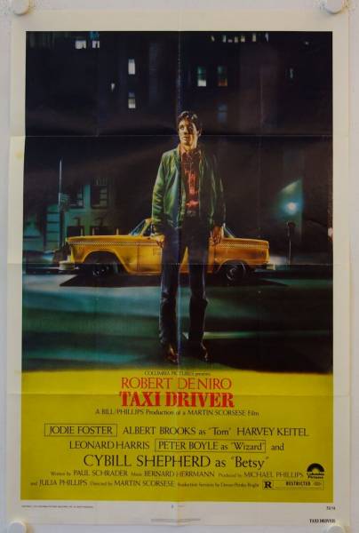 Taxi Driver original release US Onesheet movie poster