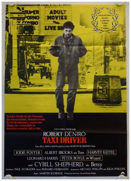 Taxi Driver originales deutsches Filmplakat