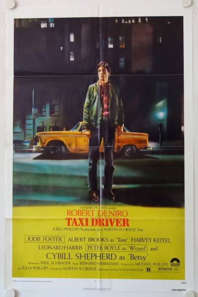 Taxi Driver original release US Onesheet movie poster