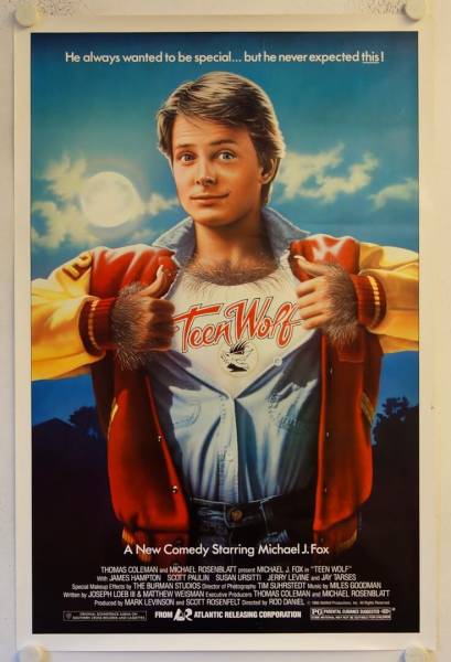 Teen Wolf original release US Onesheet movie poster