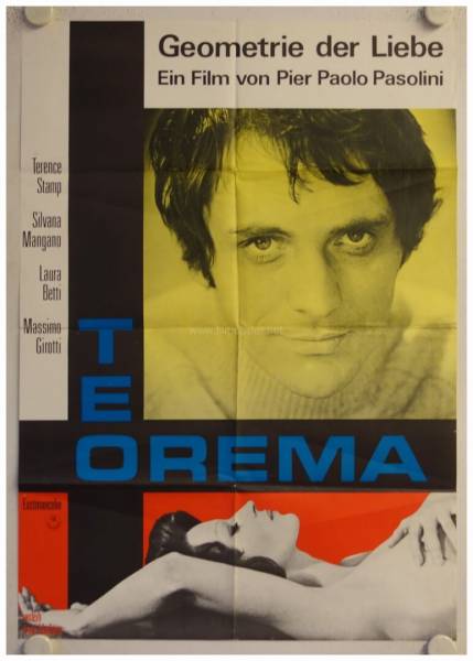 Teorema original release german movie poster