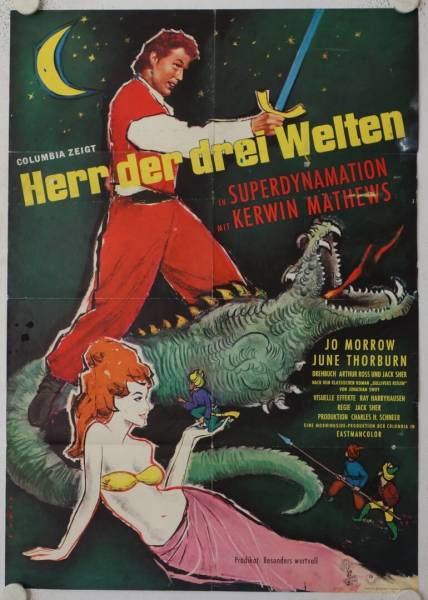 The 3 Worlds of Gulliver original release german movie poster