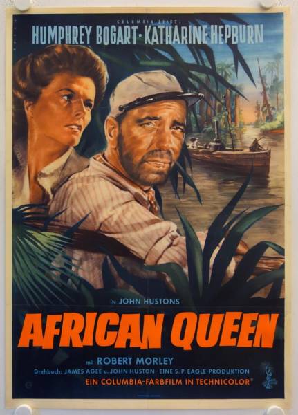 The African Queen original release german movie poster