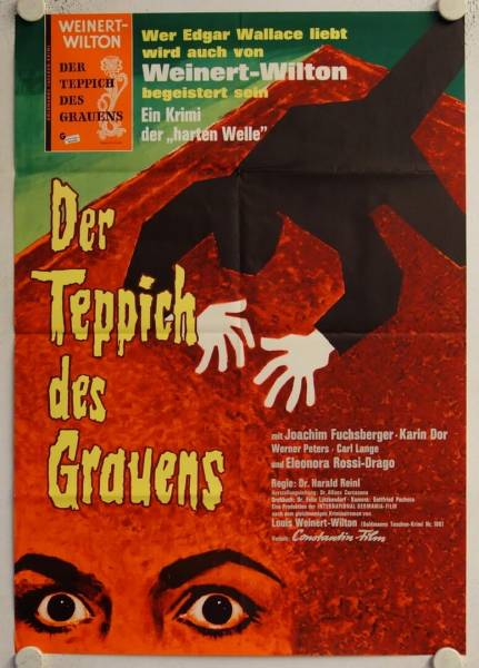 Der Teppich des Grauens originales deutsches Filmplakat