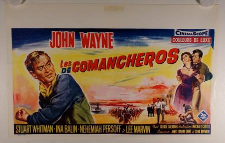 The Comancheros re-release belgian movie poster