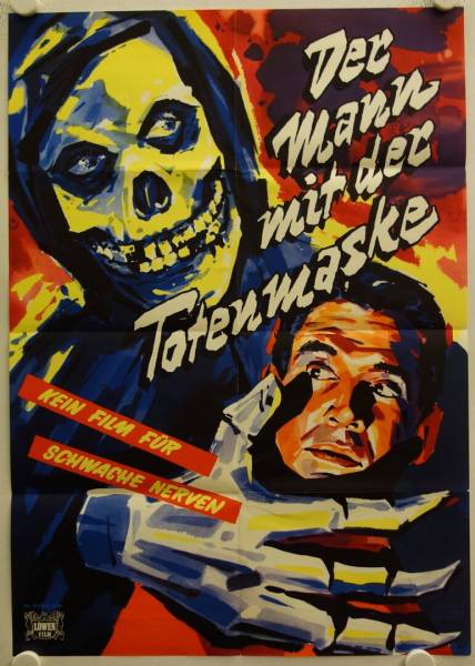 Der Mann mit der Totenmaske originales deutsches Filmplakat