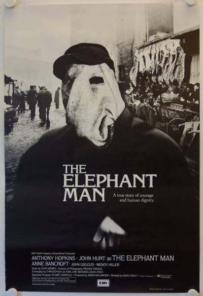 The Elephant Man original release UK onesheet movie poster