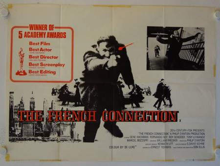 The French Connection original release british quad movie poster