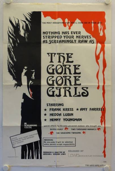 The Gore Gore Girls originales US Onesheet Filmplakat