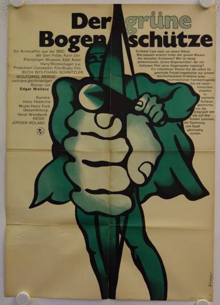 Der grüne Bogenschütze originales DDR Filmplakat