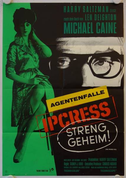 Ipcress Streng geheim originales deutsches Filmplakat