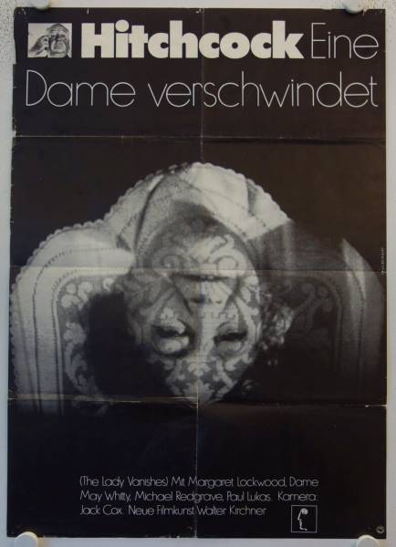 Eine Dame verschwindet originales deutsches Filmplakat (R60s)