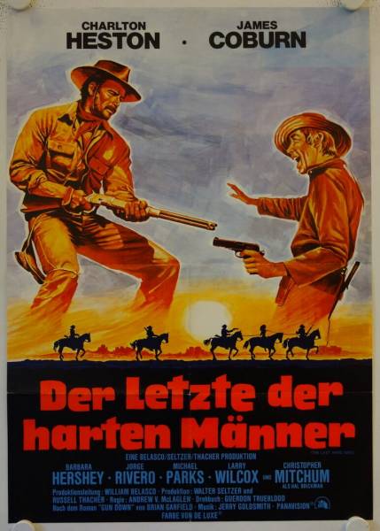 The Last Hard Men original release german movie poster