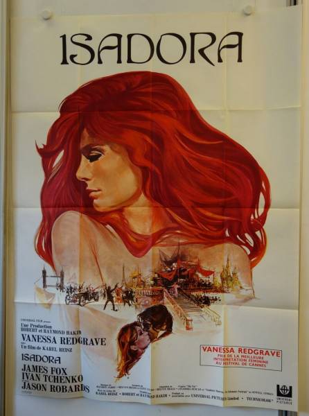 Isadora originales Filmplakat aus Frankreich