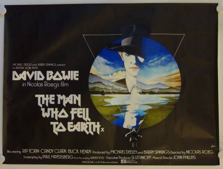 The Man who fell to Earth original release british quad movie poster