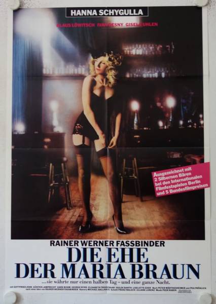 Die Ehe der Maria Braun originales deutsches Filmplakat