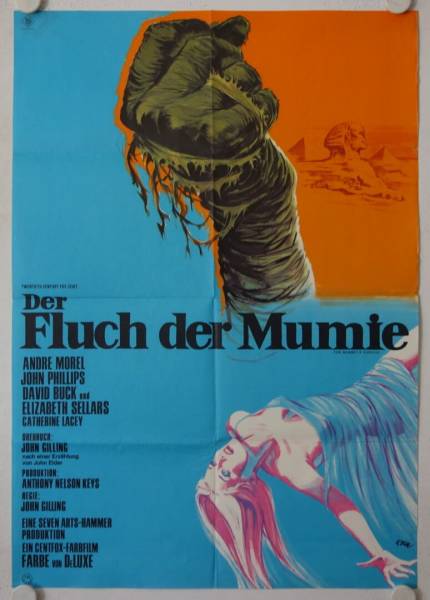 Der Fluch der Mumie originales deutsches Filmplakat