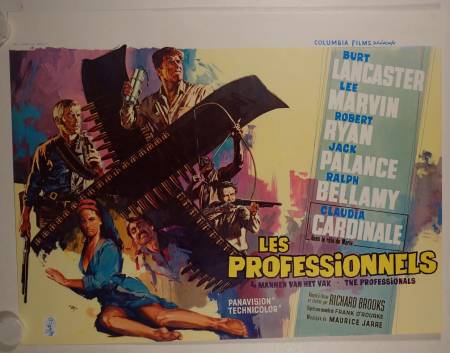 The Professionals original release belgian movie poster