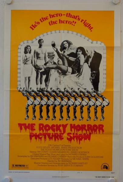 The Rocky Horror Picture Show original release US Onesheet movie poster