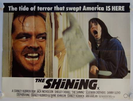 The Shining original release british quad movie poster