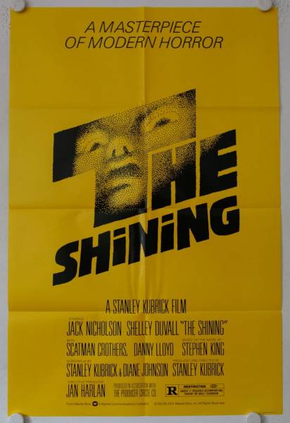 Shining originales US Onesheet Filmplakat