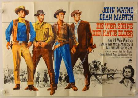 The Sons of Katie Elder original release german double-panel movie poster