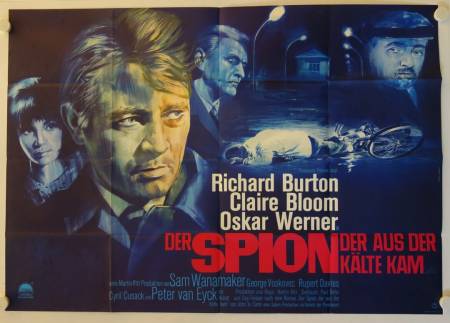 The Spy who came in from the Cold original release german doublepanel movie poster