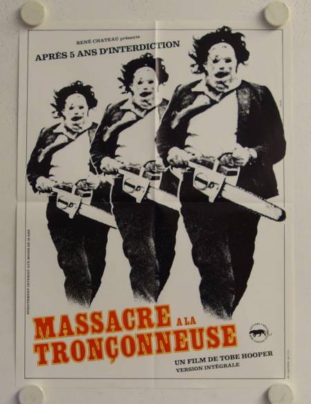 The Texas Chainsaw Massacre re-release small french movie poster
