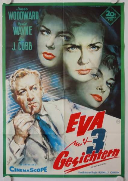 The Three Faces of Eve original release german movie poster