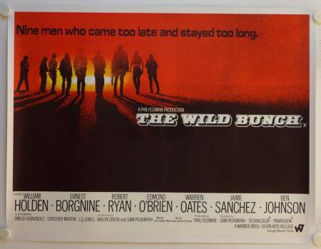 The Wild Bunch  original release british quad movie poster