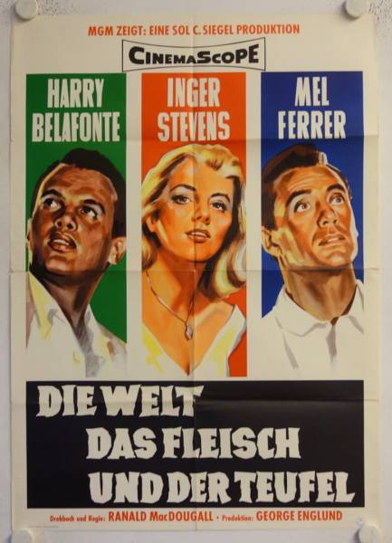 The World the Flesh and the Devil original release german movie poster