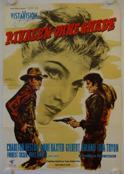 Three Violent People re-release german movie poster