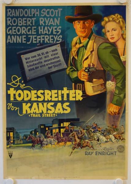 Trail Street original release german movie poster