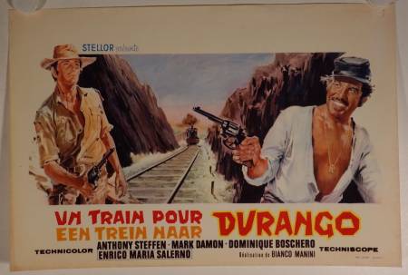 Der letzte Zug nach Durango originales belgisches Filmplakat