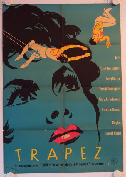 Trapeze original release east-german movie poster