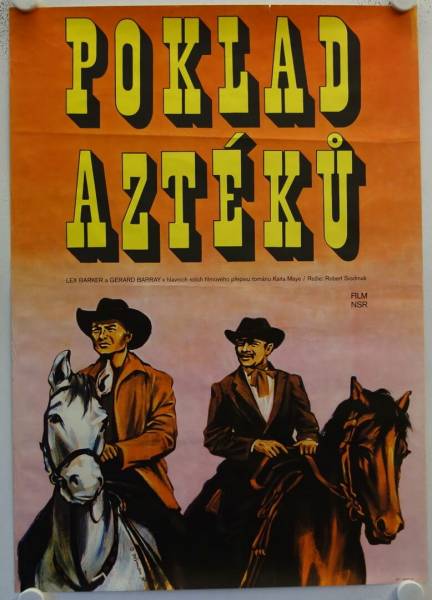 Treasure of the Aztecs original release czech movie poster