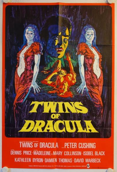 Draculas Hexenjagd originales britisches Onesheet Filmplakat