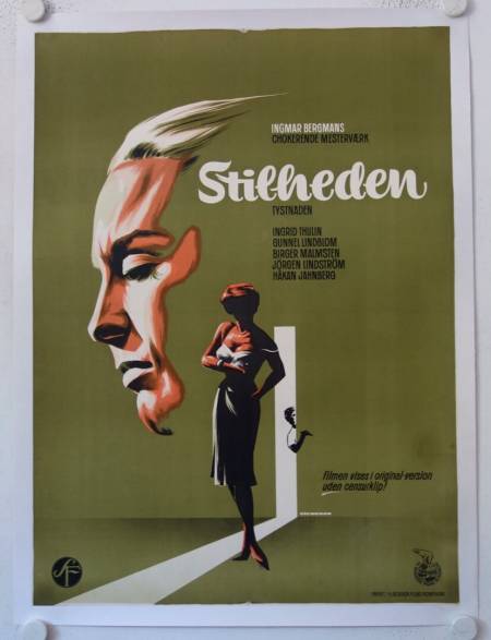 Tystnaden - The Silence original release danish movie poster
