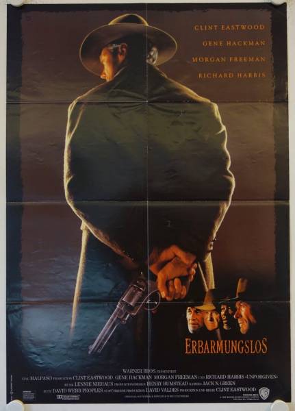 Unforgiven original release german movie poster