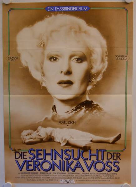 Die Sehnsucht der Veronika Voss originales deutsches Filmplakat
