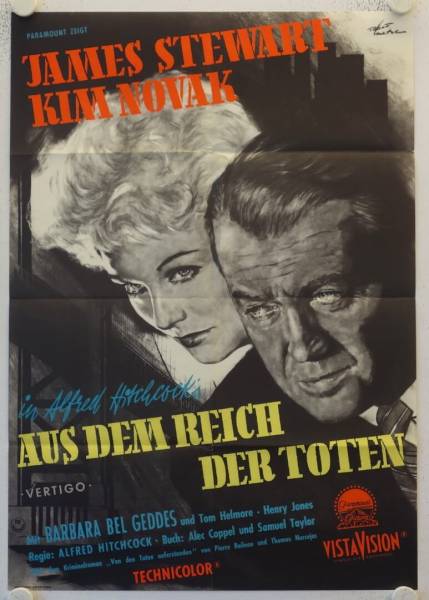 Vertigo original release german movie poster