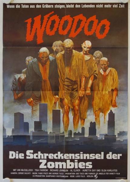 Woodoo Die Schreckensinsel der Zombies originales deutsches Filmplakat