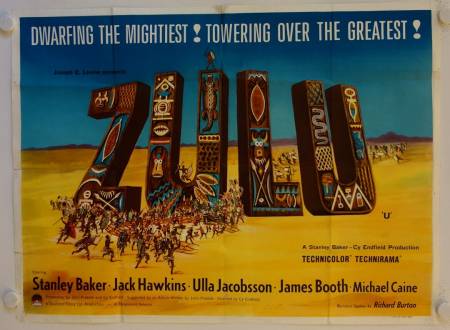 Zulu original release british quad movie poster