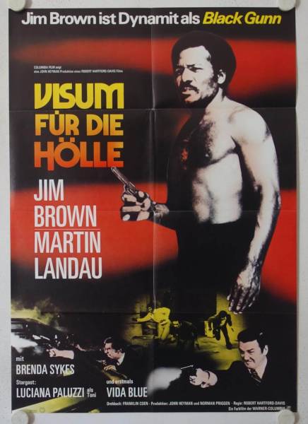 Black Gunn original release german movie poster