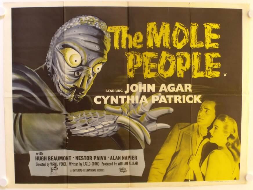 The Mole People Original British Quad Poster