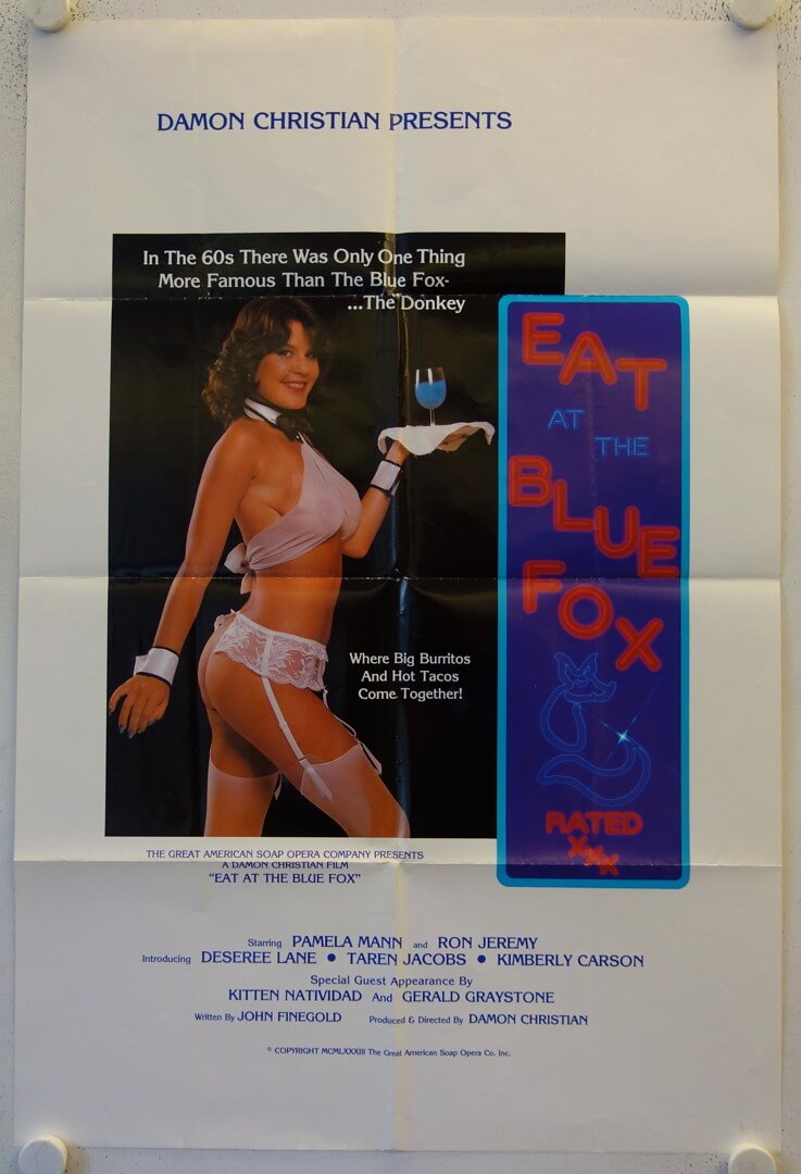 Blue Film Sexy U S A - Eat at the Blue Fox original release US onesheet movie poster