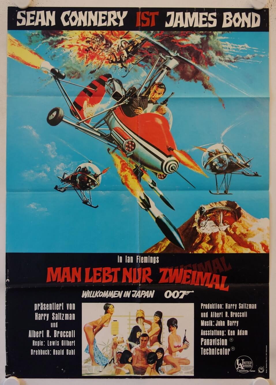You Only Live Twice First Release German Movie Poster