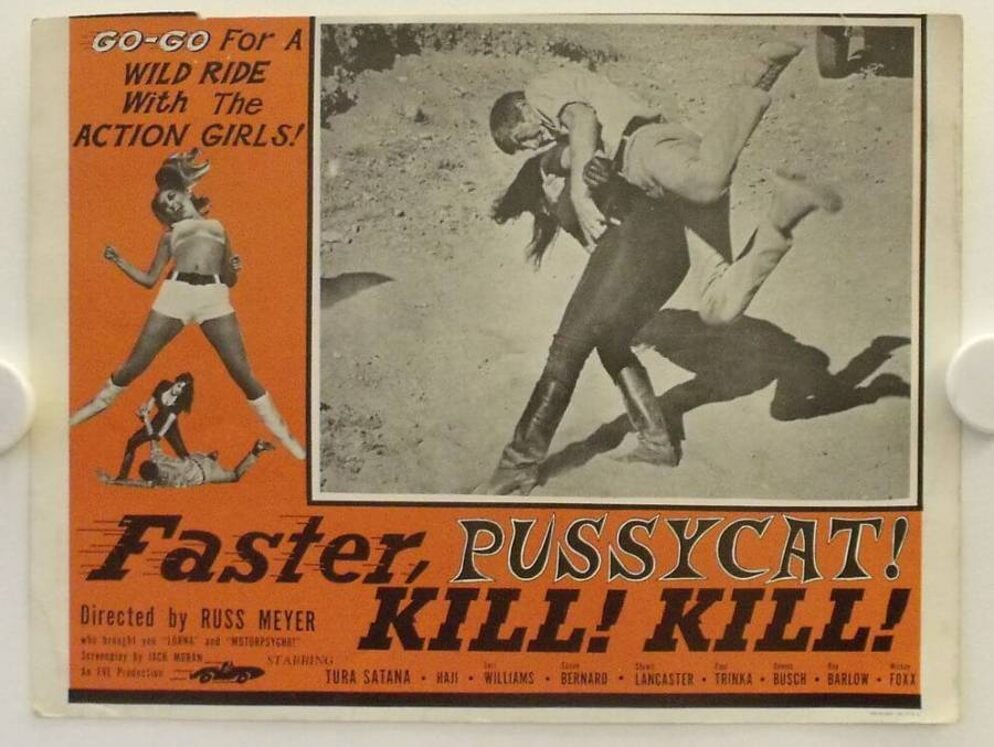 Faster Pussycat Kill Kill Original Release Us Lobby Card